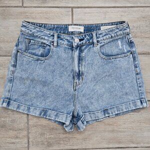 Pacsun Mom Jeans Shorts Women's Cuffed Hem 80's Retro Acid Wash Summer 30